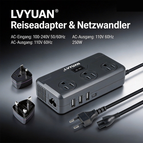 250w spannungswandler 230v auf - 230v,