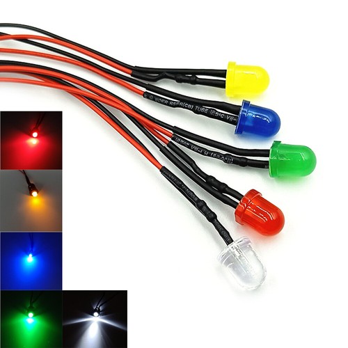 10mm led mit 20cm - 20cm, kabel