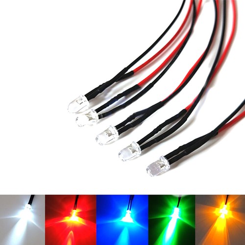 5mm leds mit 20cm kabel - leds,